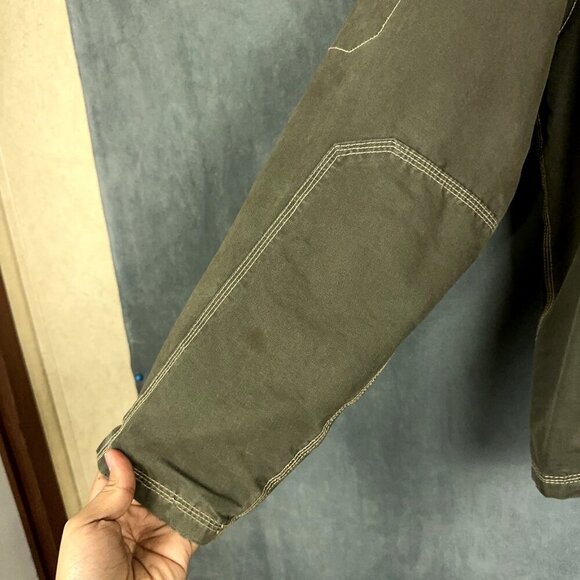 Rafter C Jacket Mens Large Brown Faded Full Zip Lined Workwear Style - Picture 15 of 16